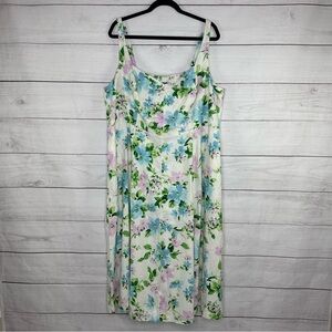 NWT Old Navy Floral Linen Blend Dress Size 3X